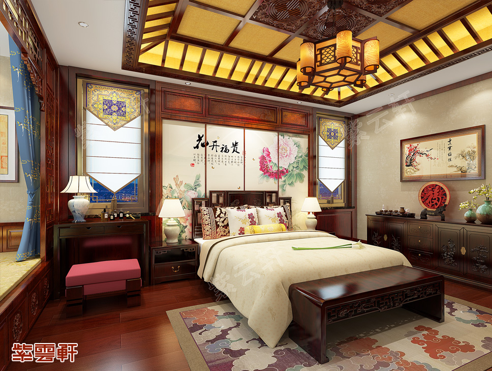 中式装修 卧室