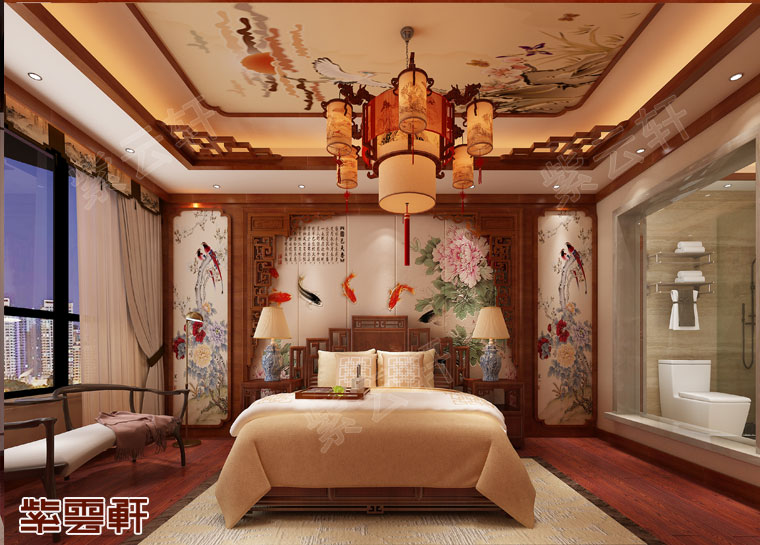 中式古典卧室装修，典雅的氛围住进去都不想出门了