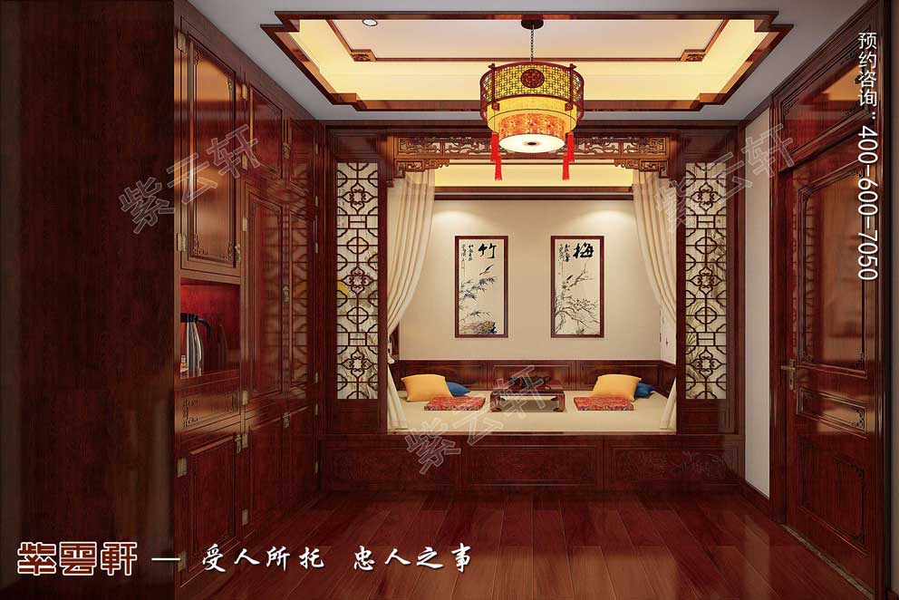 中式豪宅卧室装修图