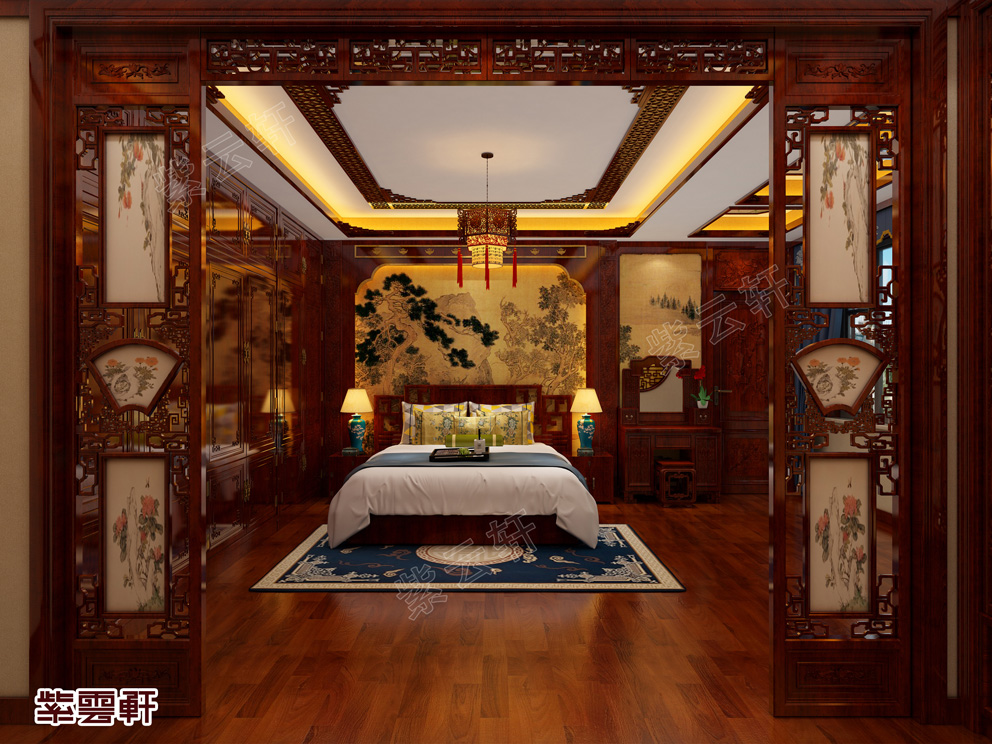 中式别墅卧室装潢