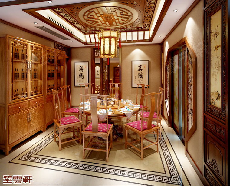 杭州古典中式别墅在质朴中透露着一种贵气