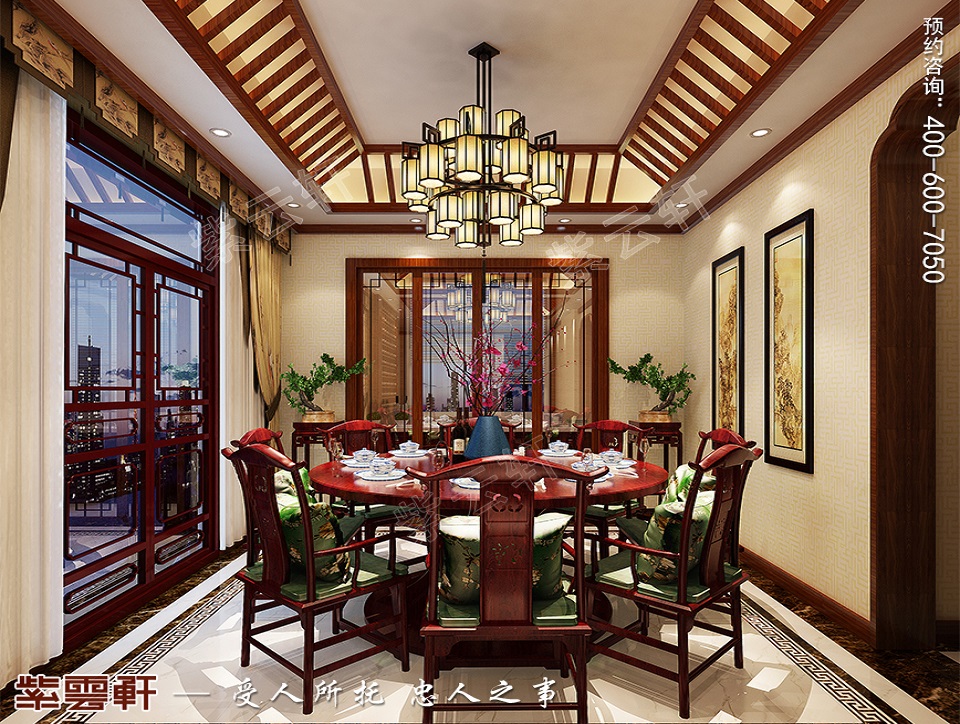 中式别墅餐厅装潢
