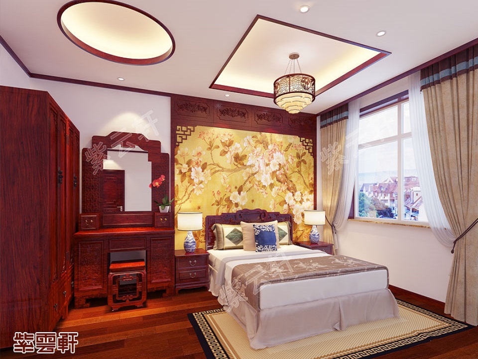 中式别墅卧室装饰