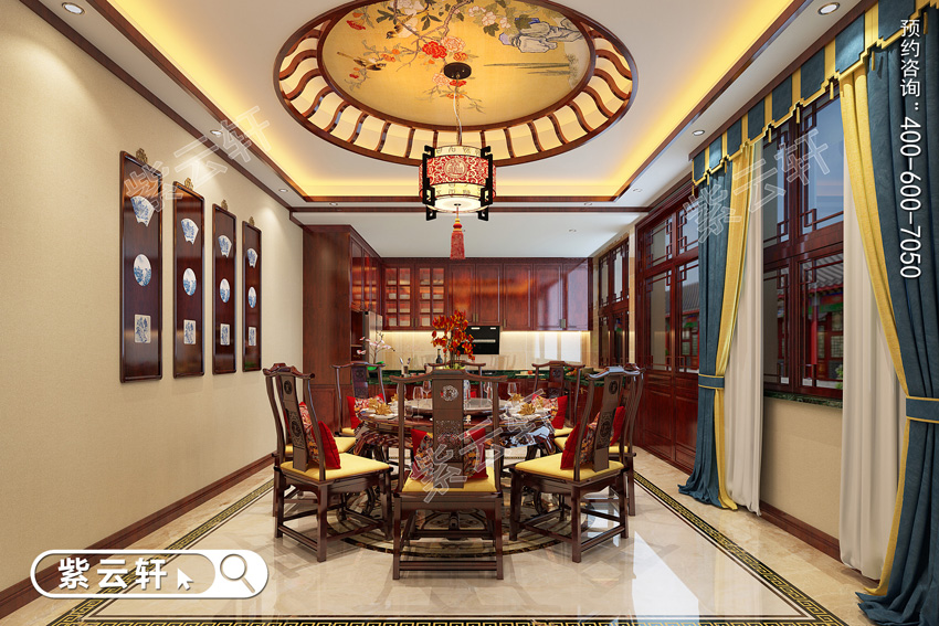 中式别墅设计餐厅