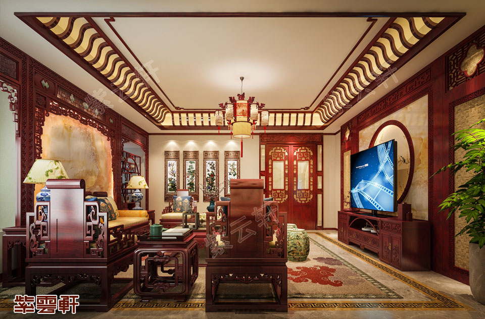 中式别墅装修设计中庸之美打造脱俗家居