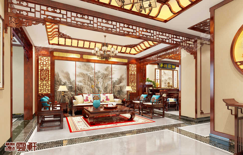 中式家装别墅展现与众不同的传统家居韵味
