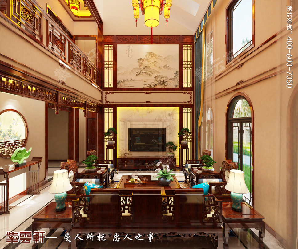 中式别墅室内装修在优雅之中感受不俗的家居文化