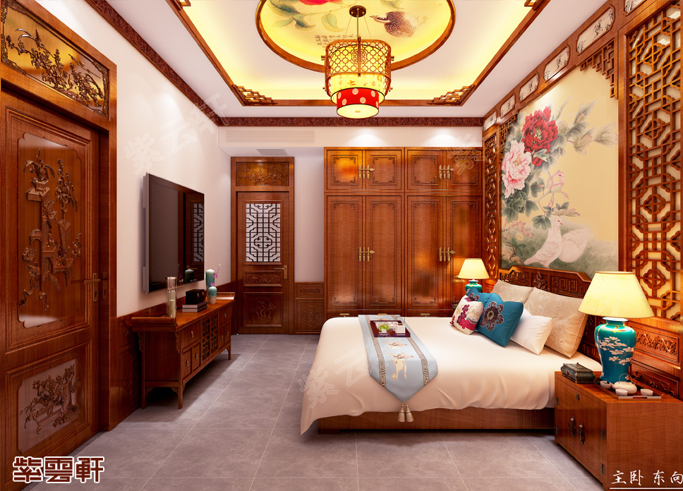 中式别墅卧室设计