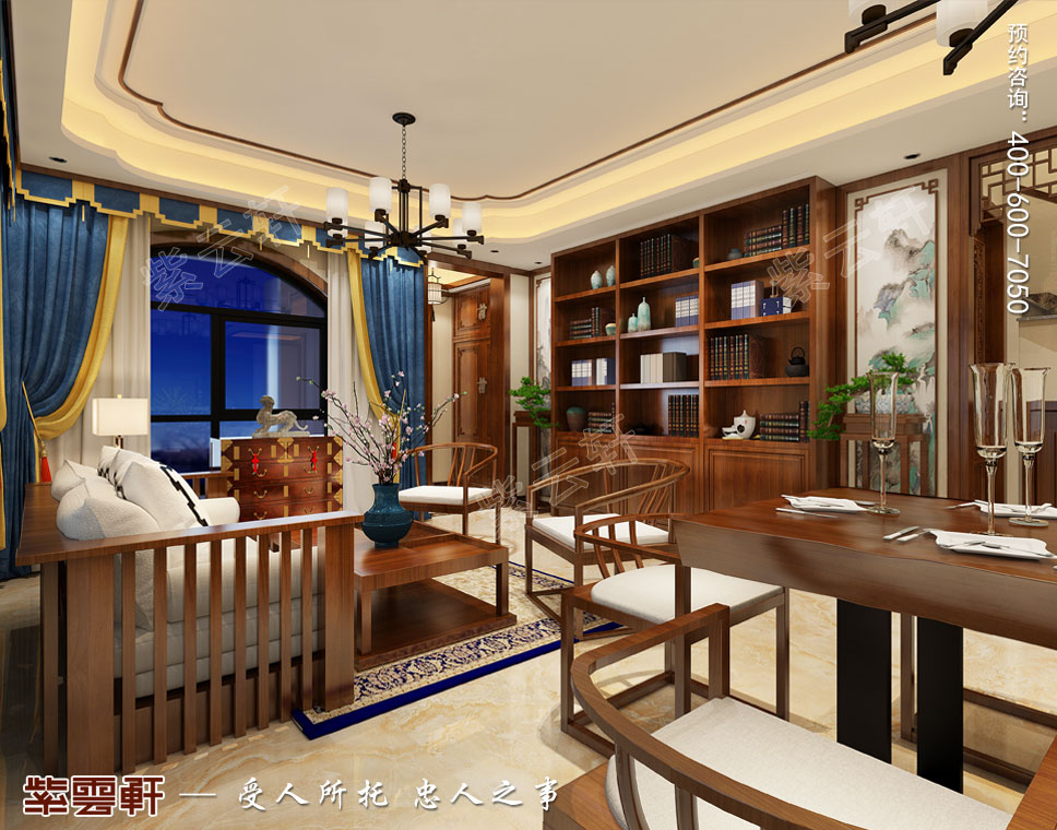 300平古典新中式装修，端庄华丽，优雅诗意