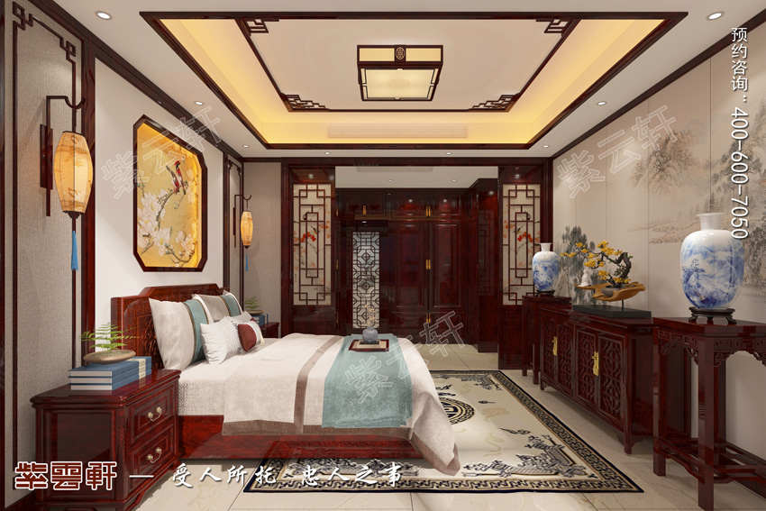 中式别墅卧室装修设计图