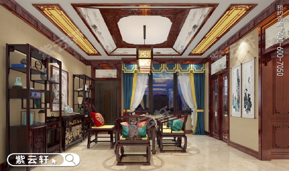 杭州古典中式豪宅设计延续婉丽古朴的风格