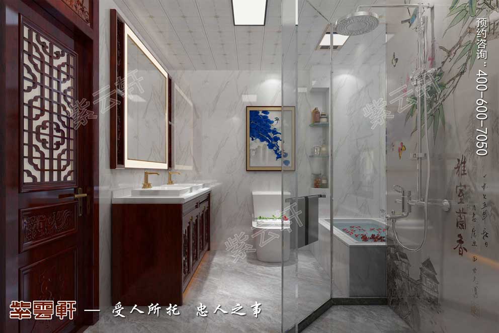 中式浴室装修图