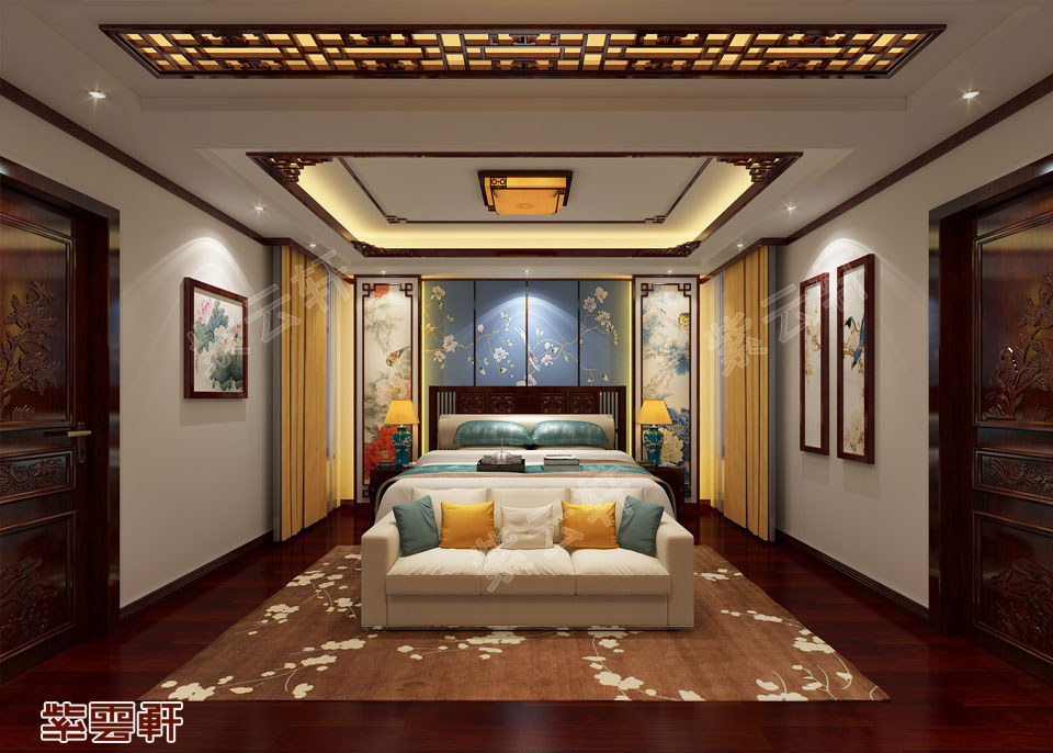 中式家装卧室装修图