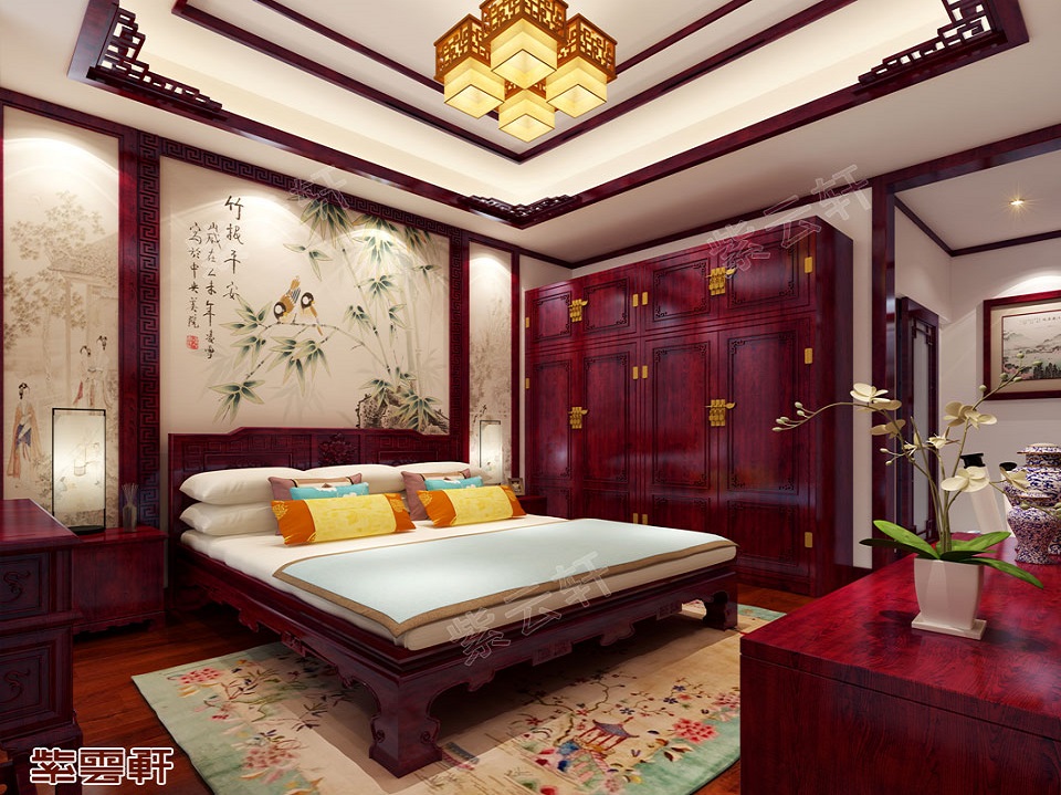 中式卧室装修图