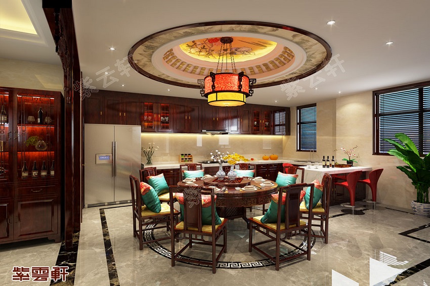 中式家装餐厅设计图