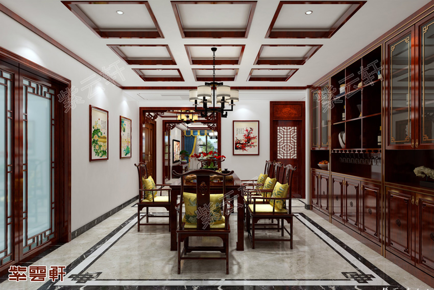 传统中式豪宅餐厅设计