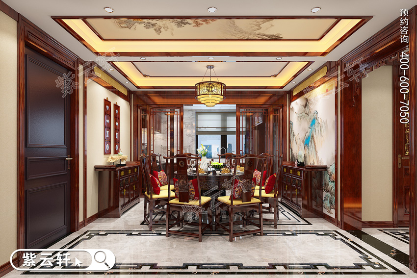 简约中式豪宅餐厅设计