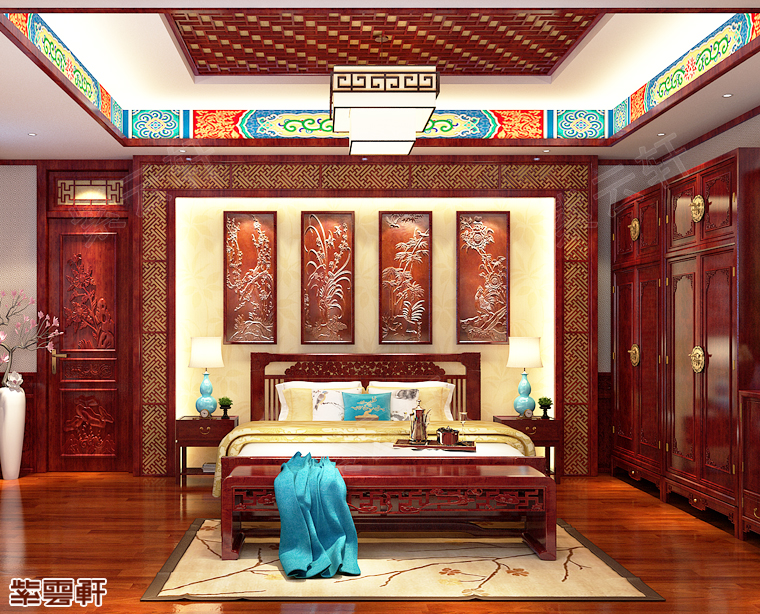 中式卧室装潢设计