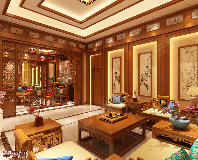 中式豪宅客厅装潢