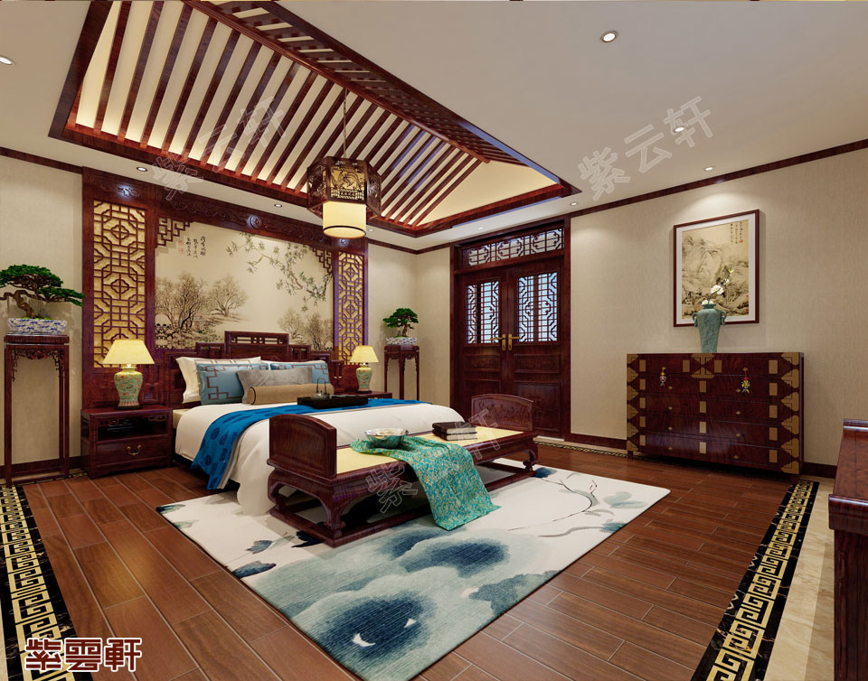 中式装修风格卧室图片