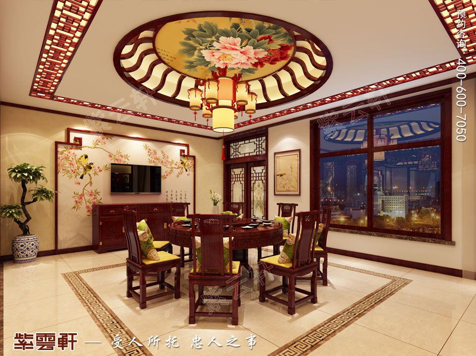 餐厅现代中式装修效果图.jpg