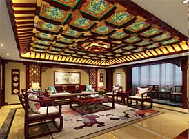 中式客厅实例中的秋月春风